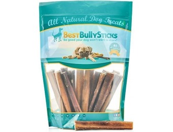 50% off 6" Thick Bully Sticks by Best Bully Sticks (18 Pack)