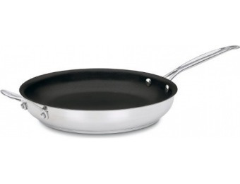 47% off Cuisinart Chef's Classic Stainless Nonstick 12" Open Skillet