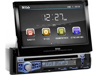 62% off BOSS Audio Single-DIN 7" Motorized Touchscreen DVD Player