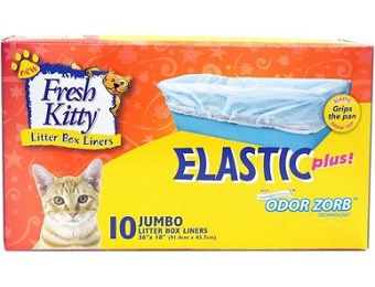 91% off Fresh Kitty Jumbo Elastic Litter Box Liners