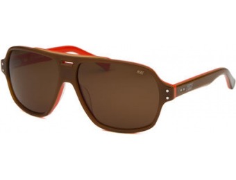 70% off Nike Men's MDL 230 Aviator Brown & Orange Sunglasses