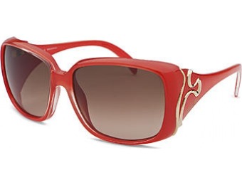 81% off Emilio Pucci Women's Rectangle Red Sunglasses
