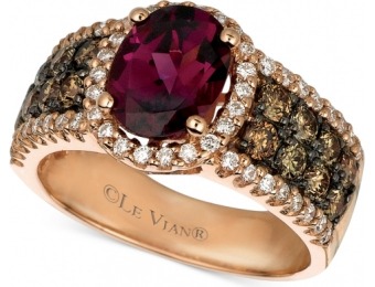 69% off Le Vian Raspberry Rhodolite Garnet Diamond Ring