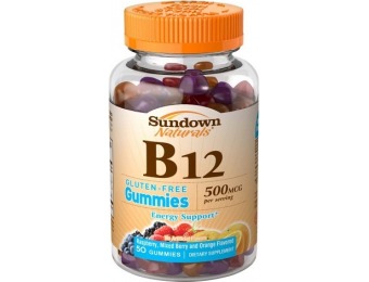 56% off Sundown Natural B12 500mcg Gummies 50 Count