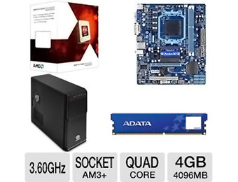 45% off AMD FX-4100 + Gigabyte MB Mid Tower PC Bundle