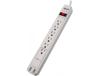 78% off Tripp Lite Surge Protector Power Strip with USB Outlets