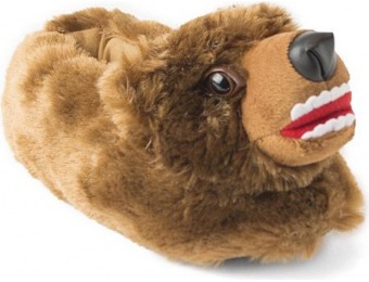 90% off Adult Fuzzy Bear Slippers