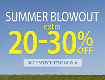 Extra 20-30% off Summer Blowout on clothing, shoes, boots, and more
