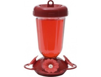 80% off Perky-Pet Finest Red Flower Top Fill Plastic Hummingbird Feeder