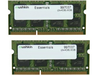 70% off Mushkin Enhanced 8GB (2 x 4GB) DDR3 Laptop Memory
