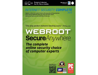 Free after $65 rebate: Webroot SecureAnywhere Complete 2013