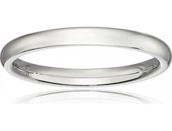70% off Classic Fit Women's 10K White Gold Band