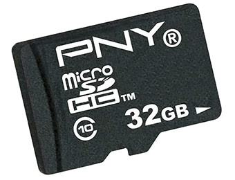 73% off PNY 32GB High Speed microSDHC Class 10 Memory Card