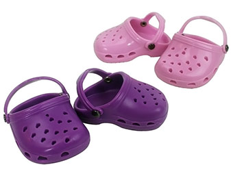 60% off 2 Pairs Croc Sandal Doll Shoes for American Girl Dolls
