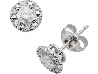 80% off The HALO Collection 10k White Gold 1/2-ct. Diamond Studs