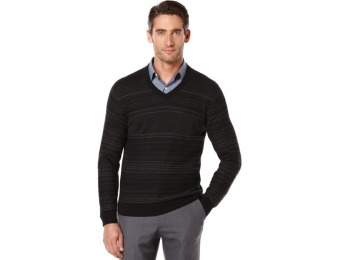 74% off Perry Ellis Striped V-Neck Sweater