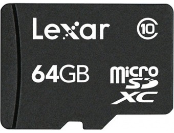 60% off Lexar 64GB microSDXC Memory Card