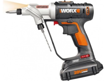 21% off Worx 20-Volt Lithium-Ion 1/4 in. Cordless Drill/Driver