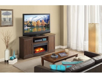$105 off Whalen Media Fireplace for TVs up to 65", Rustic Brown