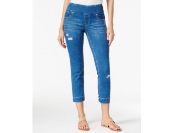 63% off Style & Co. Pull-On Saint Wash Ripped Capri Jeans