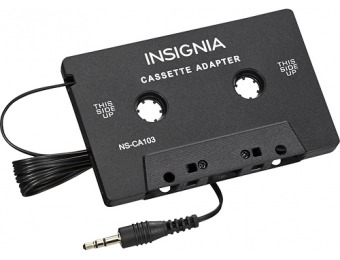 50% off Insignia 3' 3.5mm Cassette Adapter