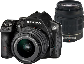 $872 off Pentax K-30 16MP SLR w/ 18-55mm & 55-200mm Lenses