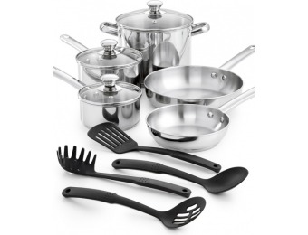 75% off Tools of the Trade Stainless Steel 12-Pc. Cookware Set