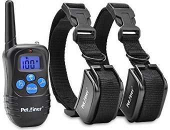 48% off Petrainer 330 yd Remote Electronic 2 Dog Training Collar
