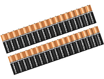 52% off 34 Pack Duracell AA Alkaline Batteries with DuraLock