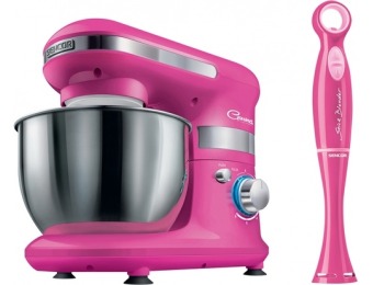 $60 off Sencor 6 Speed Stand Mixer And Hand Blender Bundle - Pink