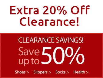 Extra 20% off Clearance with FootSmart promo code: XTRA2013
