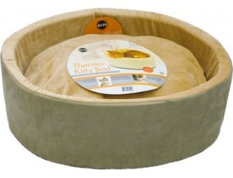81% off K&H Thermo-Kitty 20" Heated Cat Bed