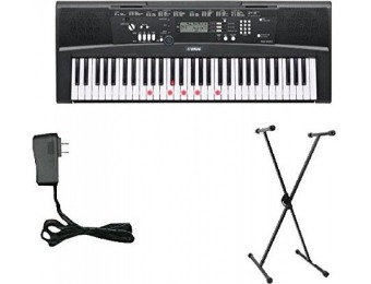 59% off Yamaha EZ-220 Lighted Keyboard Bundle with Accessories