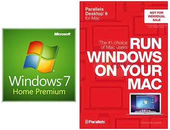 $50 off Windows 7 Home Premium + Parallels Desktop 8 for Mac
