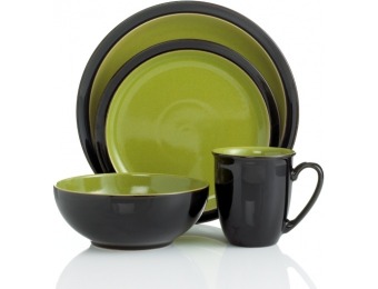 66% off Denby Dinnerware, Duets Black 4 Piece Place Setting