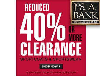40% or More off Sportcoats & Sportswear at Jos. A. Bank