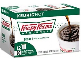 86% off Krispy Kreme House Decaf Keurig K-Cups Coffee, 12 Count