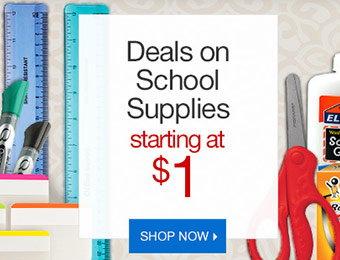 Deals on School Supplies starting at $1 - Free Delivery with $50 order