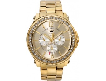 70% off Juicy Couture Women's Pedigree Gold-Tone SS Watch