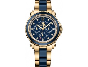 70% off Juicy Couture Women's Hollywood Blue and Gold Watch