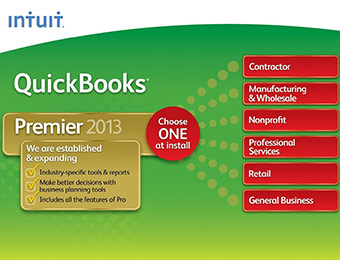 50% off QuickBooks Premier Industry Editions 2013 (Windows)
