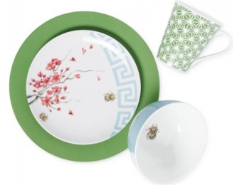 72% off Clinton Kelly Effortless Spring Fever 4-Pc Place Setting