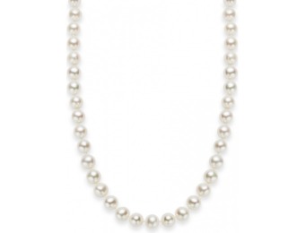 86% off 18" Freshwater Pearl Necklace in Sterling Silver (7-8mm)