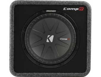 $60 off Kicker CompR 12" Dual Voice-Coil 2-Ohm Loaded Subwoofer