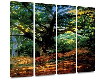 88% off Monet Canvas Art 36" x 48" Oak at Fountainbleau