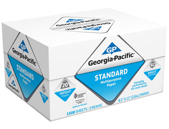84% off Georgia-Pacific Standard Multipurpose Paper, 1500 Sheets
