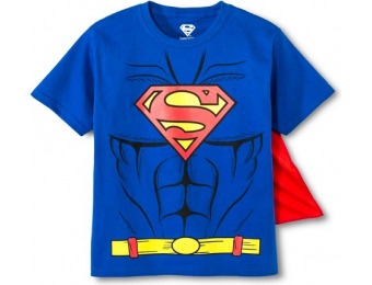 73% off Superman Boys Caped Costume T-Shirt
