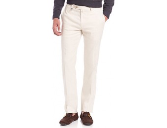 $448 off Salvatore Ferragamo Stretch Linen & Cotton Pants