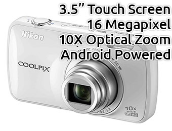 49% off Nikon Coolpix S800c 16 MP 10X Optical Zoom Digital Camera