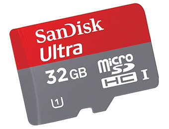 71% off SanDisk Ultra 32 GB MicroSDHC UHS1 Memory Card
